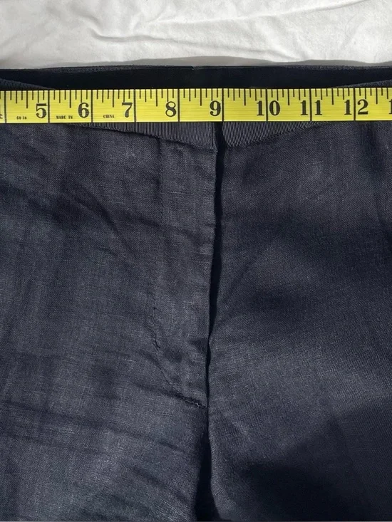 Tory Burch Navy Linen Trousers - Picture 5 of 7